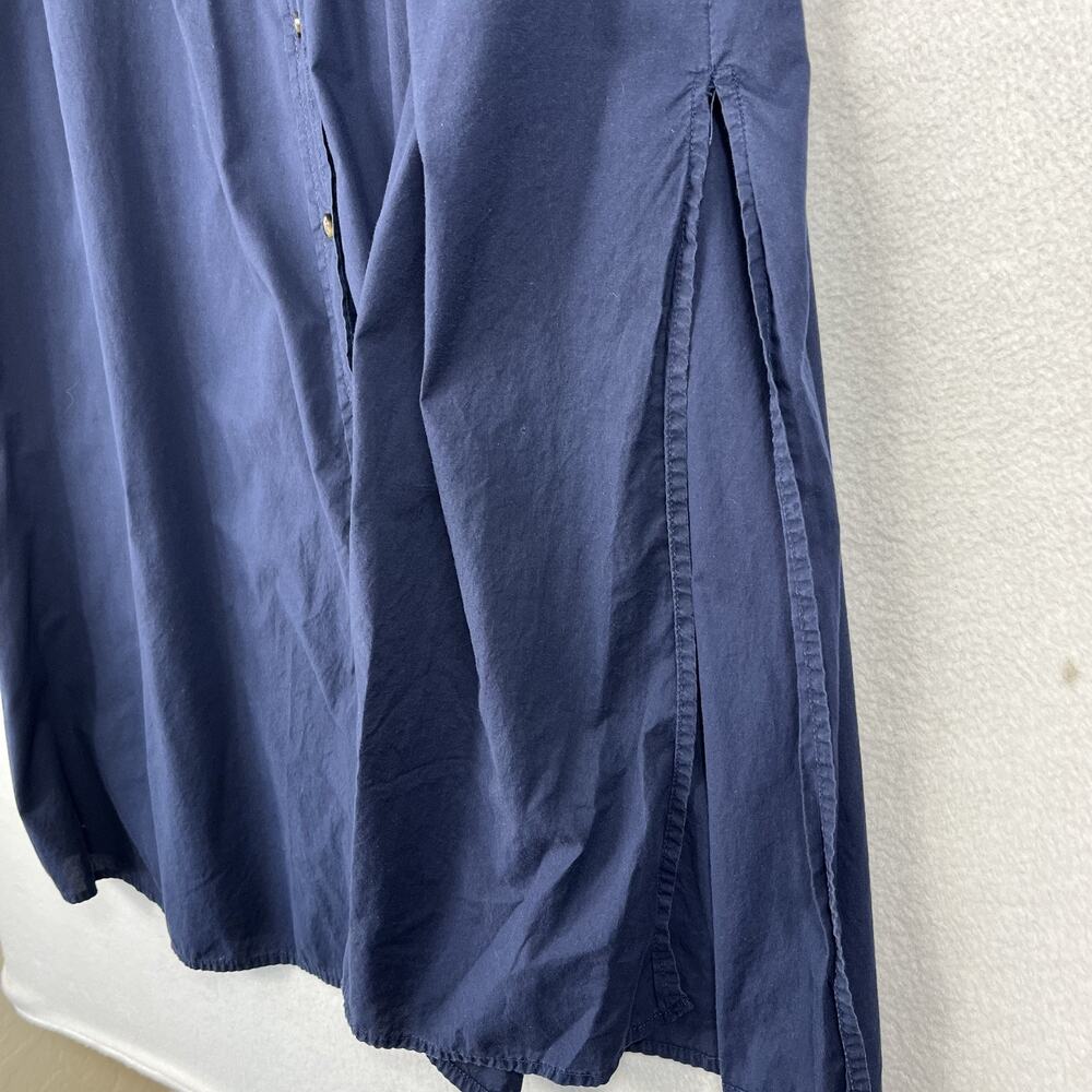 Universal Thread Long Sleeve Shirt Dress Womens XL Navy Blue Drawstring Waist - Picture 5 of 12